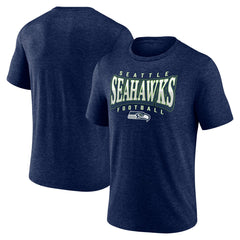 Seattle Seahawks Divided Warp Tri-Blend T-Shirt College Navy
