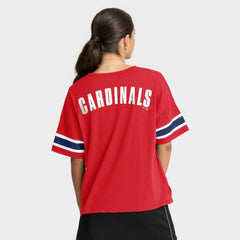 St. Louis Cardinals Fanatics Women's Curl Route T-Shirt - Red - Fanatics on Sale