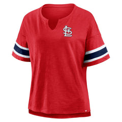 St. Louis Cardinals Fanatics Women's Curl Route T-Shirt - Red - Fanatics on Sale
