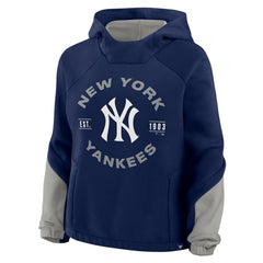 New York Yankees Fanatics Women's Oversized Time to Win Pullover Hoodie - Navy - Fanatics Online