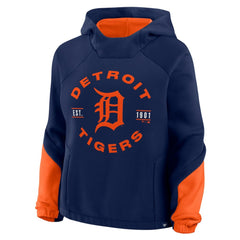 Detroit Tigers Fanatics Women's Oversized Time to Win Pullover Hoodie - Navy - Fanatics Online