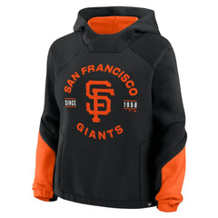 San Francisco Giants Fanatics Women's Oversized Time to Win Pullover Hoodie - Black - Fanatics Sale