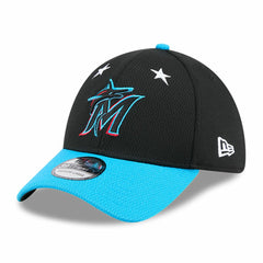 Miami Marlins New Era 2025 MLB All-Star Game 39THIRTY Flex Hat - Black/Blue - New Era Lifestyle