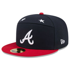 Atlanta Braves New Era 2025 MLB All-Star Game Side Patch 59FIFTY Fitted Hat - Navy/Red - New Era Lifestyle