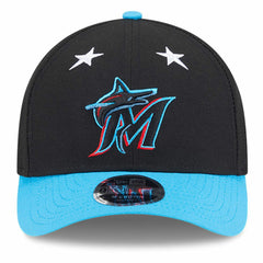 Miami Marlins New Era 2025 MLB All-Star Game 9FORTY M-Crown Adjustable Hat - Black/Blue - New Era Online