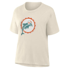 Fanatics Miami Dolphins Women's Dove Legacy T-Shirt Cream