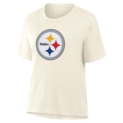 Fanatics Pittsburgh Steelers Women's Dove Legacy T-Shirt Cream