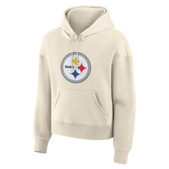 Fanatics Pittsburgh Steelers Women's Dove Legacy Pullover Hoodie Cream