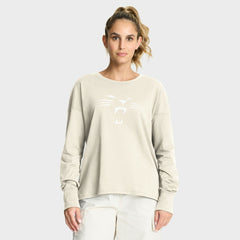 Fanatics Carolina Panthers Women's Dove Legacy Long Sleeve T-Shirt Cream