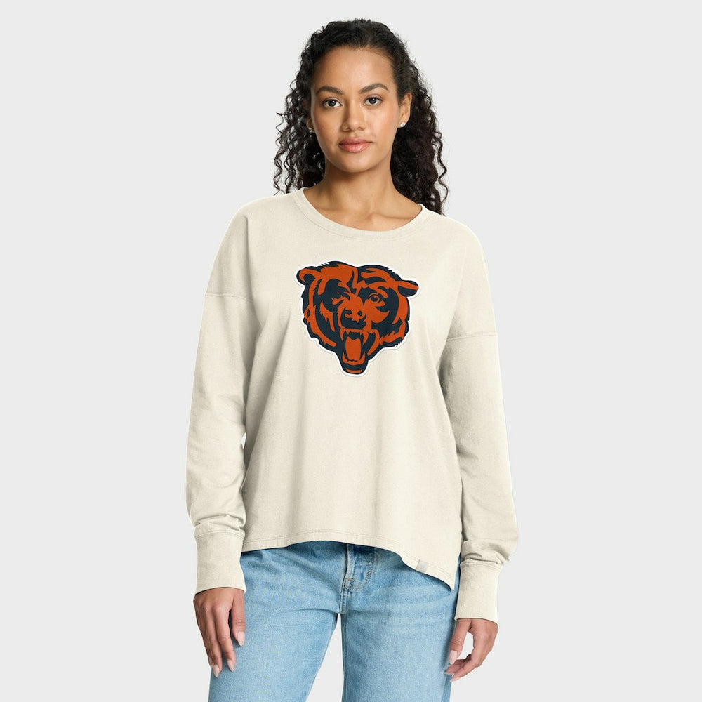 Fanatics Chicago Bears Women's Dove Legacy Long Sleeve T-Shirt Cream