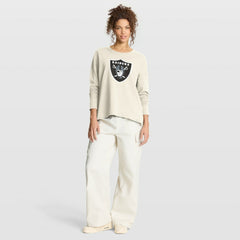 Fanatics Las Vegas Raiders Women's Dove Legacy Long Sleeve T-Shirt Cream
