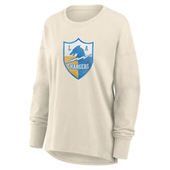 Fanatics Los Angeles Chargers Women's Dove Legacy Long Sleeve T-Shirt Cream