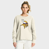 Fanatics Minnesota Vikings Women's Dove Legacy Long Sleeve T-Shirt Cream