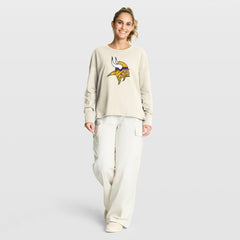 Fanatics Minnesota Vikings Women's Dove Legacy Long Sleeve T-Shirt Cream