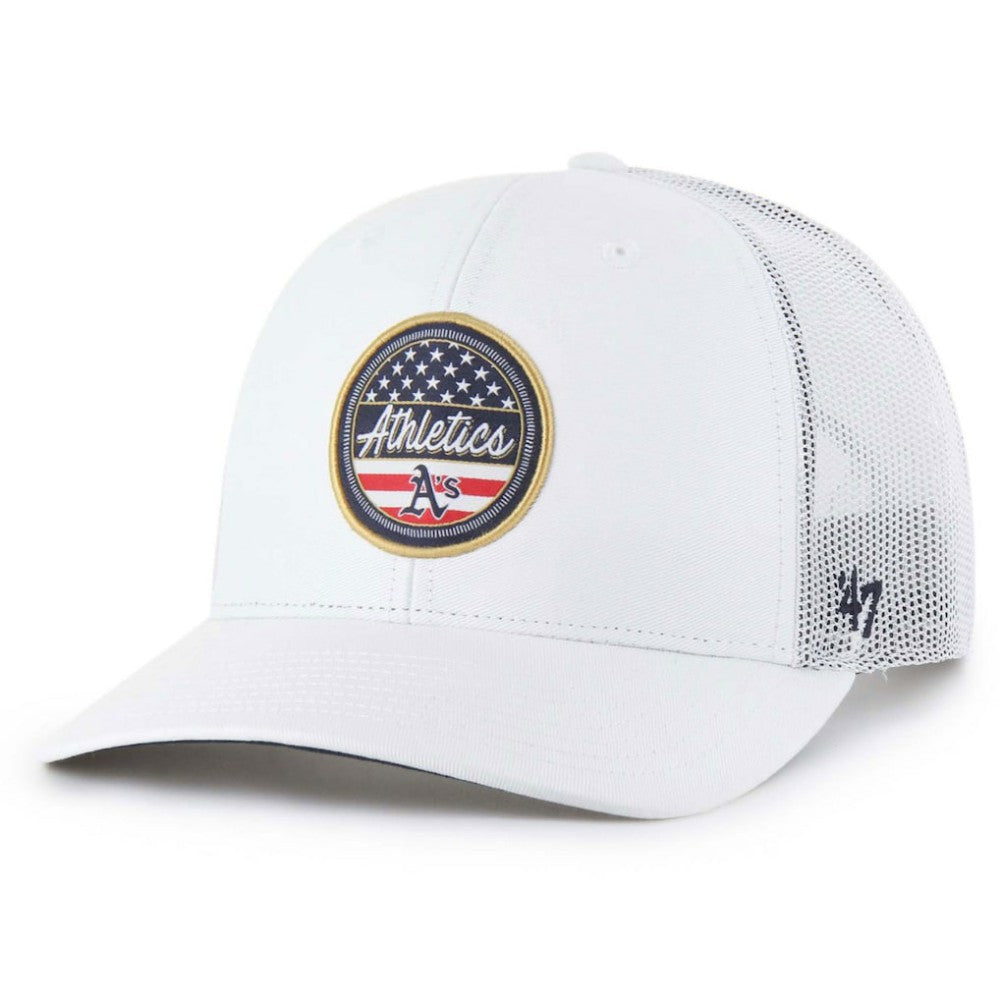 Athletics '47 Homage Adjustable Trucker Hat - White - 47 brand Discount