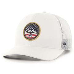 Chicago Cubs '47 Homage Adjustable Trucker Hat - White - 47 brand Lifestyle