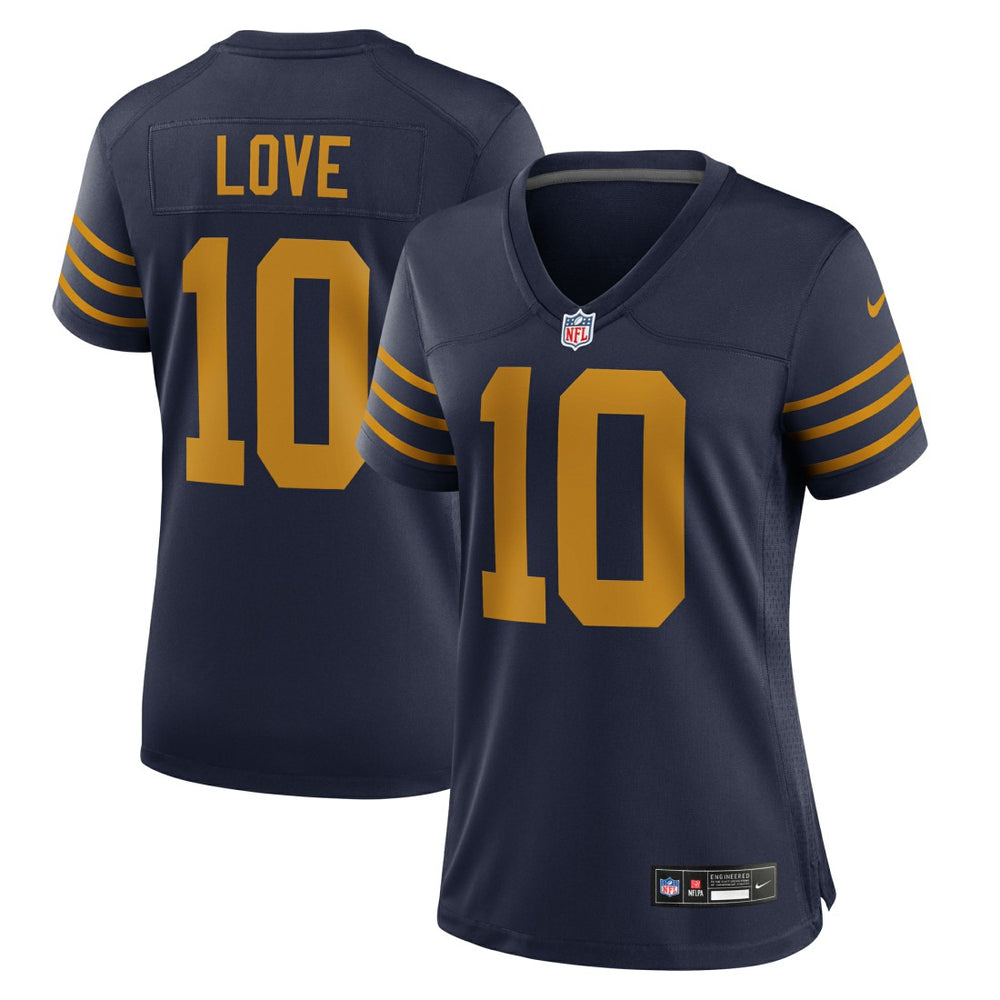 Nike Jordan Love Green Bay Packers Women's The 1923 Classic Game Jersey Navy