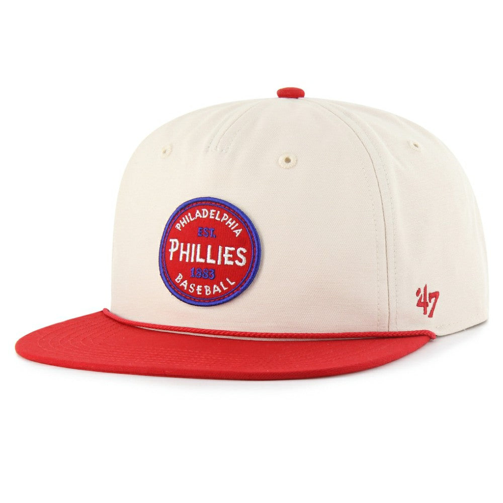 Philadelphia Phillies '47 Payson Captain Snapback Hat - Natural - 47 brand on Sale