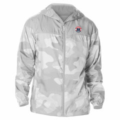 Washington Wizards Camo Flash Challenger Windbreaker Full-Zip Jacket Gray | Columbia Lifestyle