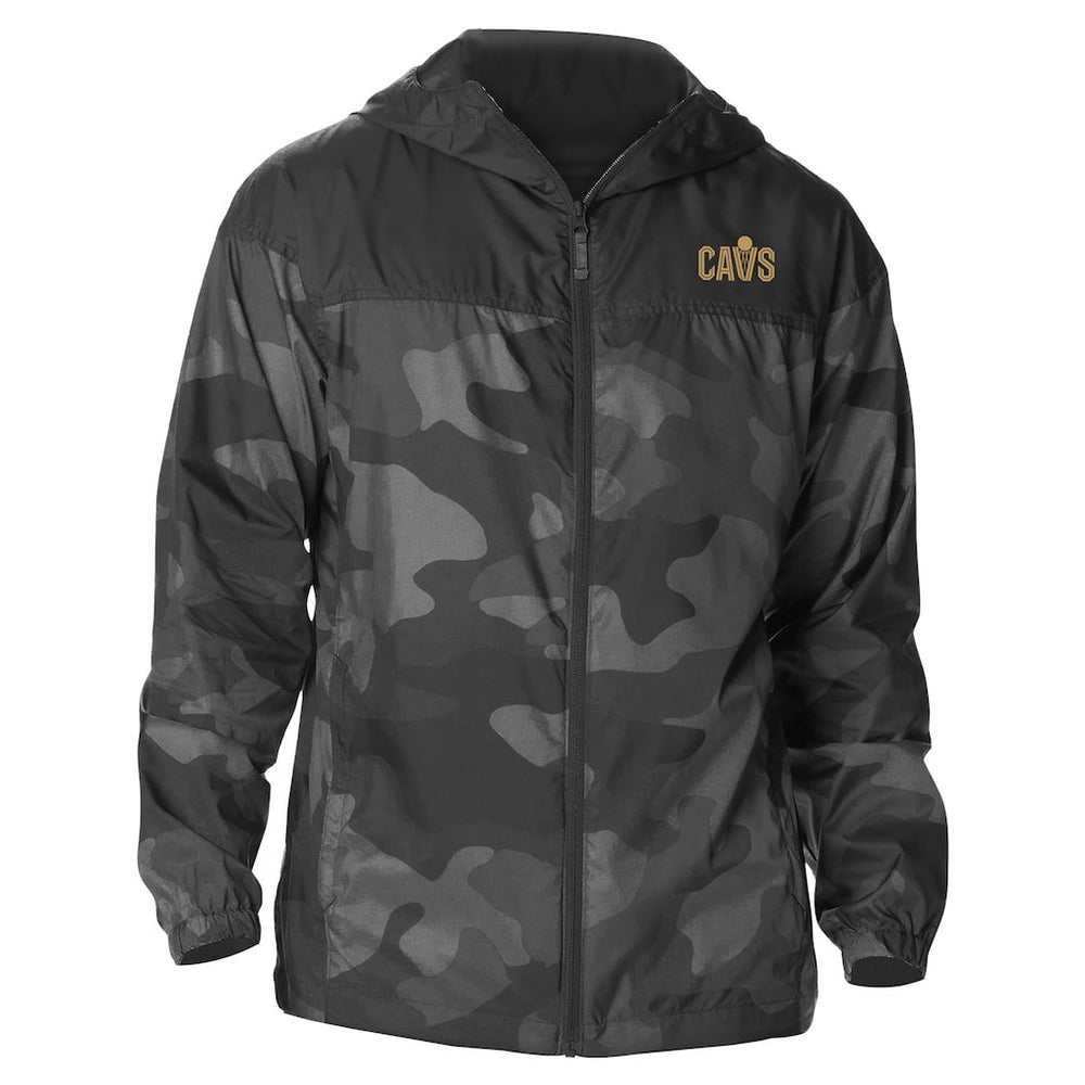 Cleveland Cavaliers Camo Flash Challenger Windbreaker Full-Zip Jacket for sale Black | Columbia Lifestyle