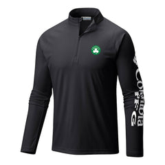Boston Celtics Terminal Tackle Raglan Omni-Shade Quarter-Zip Jacket Black | Columbia outlet