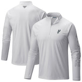 San Antonio Spurs Terminal Tackle Raglan Omni-Shade Quarter-Zip Jacket White | Columbia online