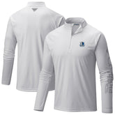 Dallas Mavericks Terminal Tackle Raglan Omni-Shade Quarter-Zip Jacket for sale White | Columbia Lifestyle