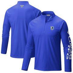 Dallas Mavericks Terminal Tackle Raglan Omni-Shade Quarter-Zip Jacket for sale Blue | Columbia discount