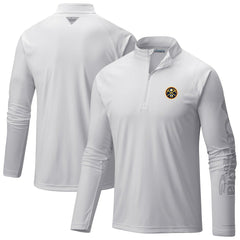 Denver Nuggets Terminal Tackle Raglan Omni-Shade Quarter-Zip Jacket for sale White | Columbia for sale
