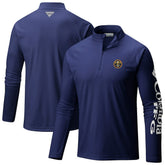 Denver Nuggets Terminal Tackle Raglan Omni-Shade Quarter-Zip Jacket for sale Navy | Columbia outlet