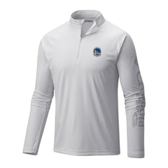 Golden State Warriors Terminal Tackle Raglan Omni-Shade Quarter-Zip Jacket for sale White | Columbia discount