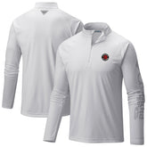 Toronto Raptors Terminal Tackle Raglan Omni-Shade Quarter-Zip Jacket White | Columbia Near Me