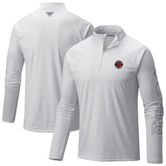 Toronto Raptors Terminal Tackle Raglan Omni-Shade Quarter-Zip Jacket White | Columbia Near Me