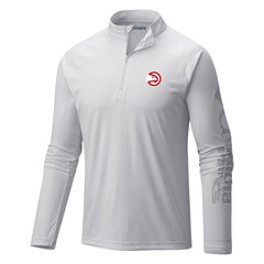 Atlanta Hawks Terminal Tackle Raglan Omni-Shade Quarter-Zip Jacket White | Columbia outlet