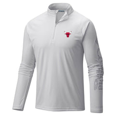 Chicago Bulls Terminal Tackle Raglan Omni-Shade Quarter-Zip Jacket White | Columbia online