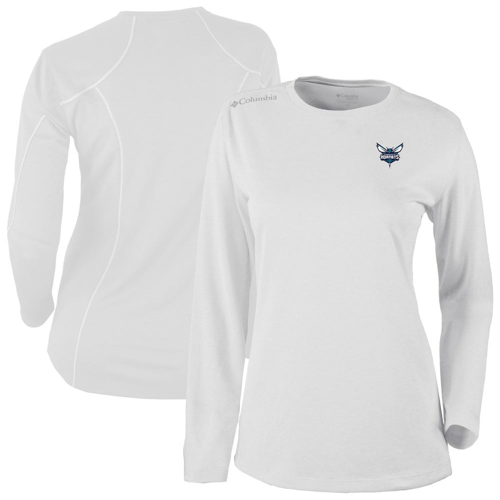Charlotte Hornets Women's Omni-Wick Shotgun Pullover Top White | Columbia for sale