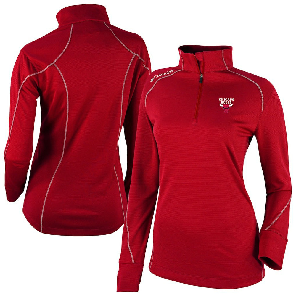 Chicago Bulls Women's Omni-Wick Shotgun 2.0 Quarter-Zip Pullover Top Red | Columbia US