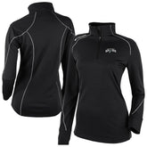 San Antonio Spurs Women's Omni-Wick Shotgun 2.0 Quarter-Zip Pullover Top Black | Columbia