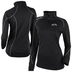 San Antonio Spurs Women's Omni-Wick Shotgun 2.0 Quarter-Zip Pullover Top Black | Columbia