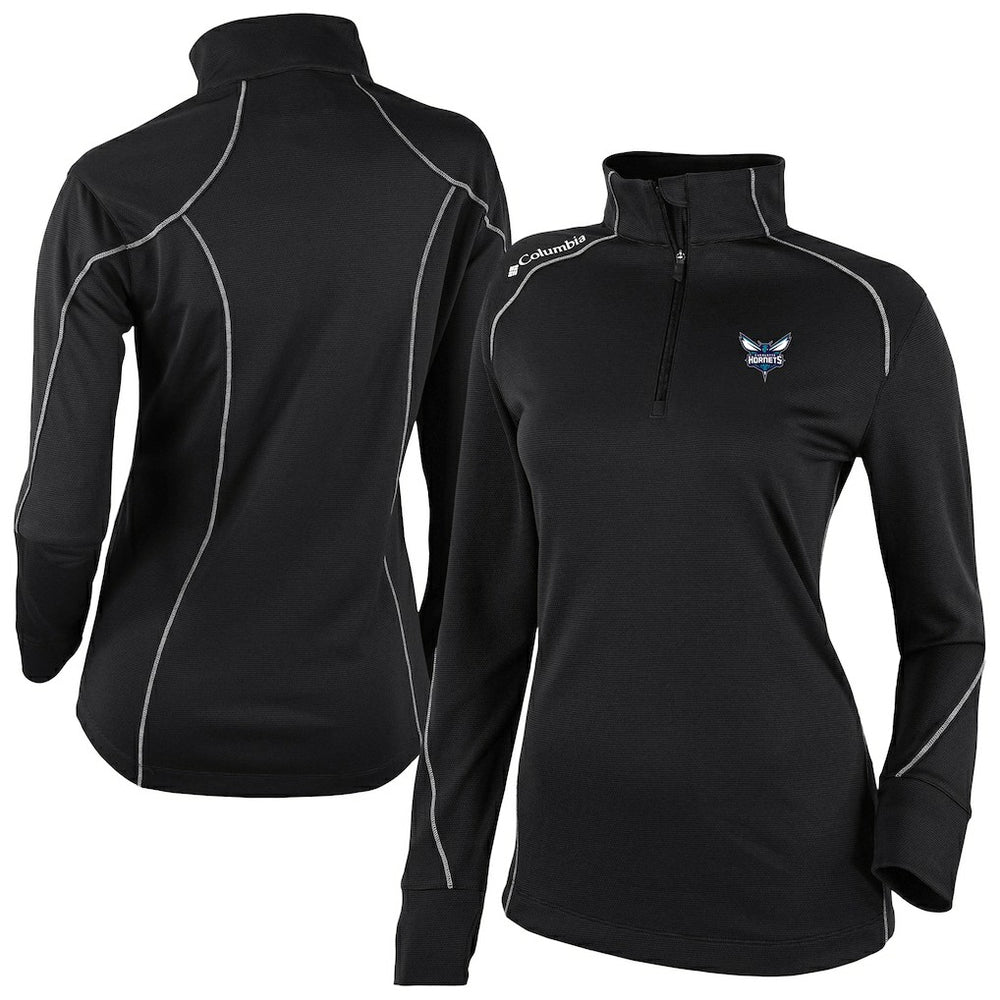 Charlotte Hornets Women's Omni-Wick Shotgun 2.0 Quarter-Zip Pullover Top Black | Columbia discount