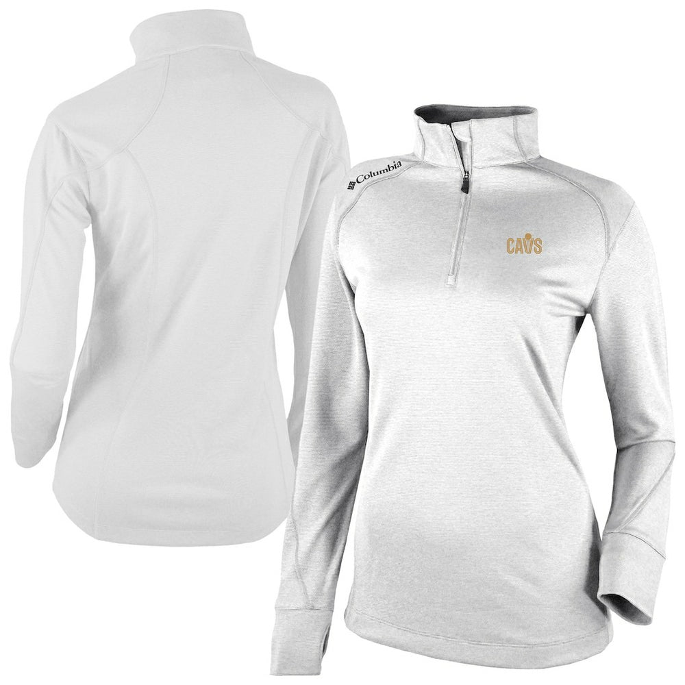 Cleveland Cavaliers Women's Omni-Wick Shotgun 2.0 Quarter-Zip Pullover Top for sale White | Columbia Lifestyle