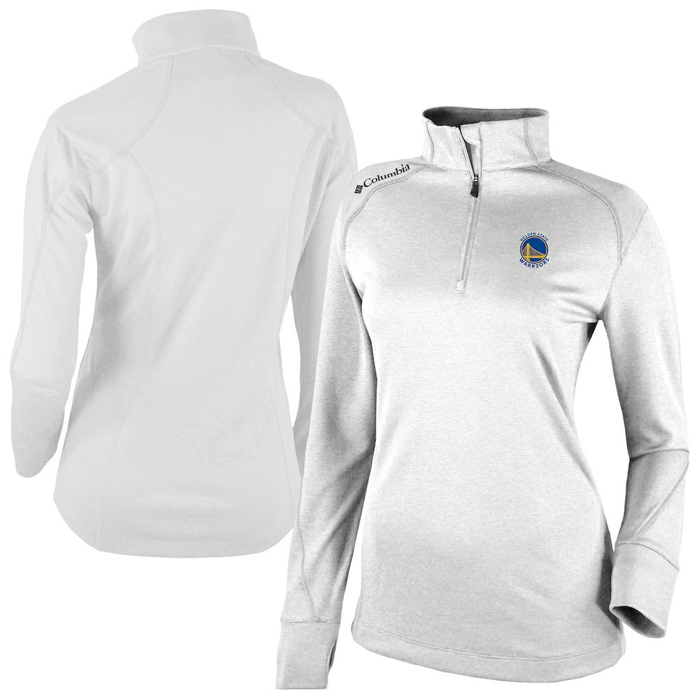 Golden State Warriors Women's Omni-Wick Shotgun 2.0 Quarter-Zip Pullover Top for sale White | Columbia online