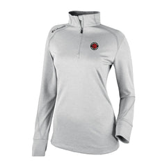 Toronto Raptors Women's Omni-Wick Shotgun 2.0 Quarter-Zip Pullover Top Heather Gray | Columbia for sale