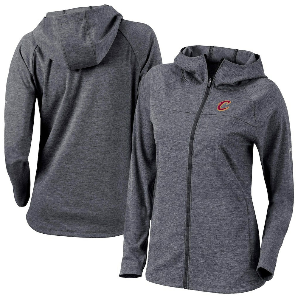 Cleveland Cavaliers Women's Omni-Wick Half Shot Full-Zip Hooded Jacket for sale Black | Columbia for sale