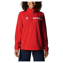 Atlanta Hawks Women's Skiff Guide Fleece Pullover Top Red | Columbia