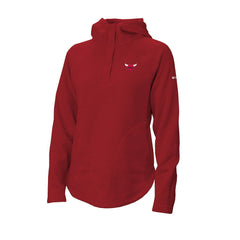 Chicago Bulls Women's Sweater Weather Quarter-Snap Hoodie for sale Red | Columbia Near Me
