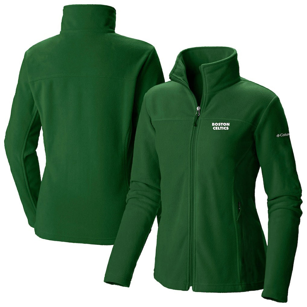 Boston Celtics Women's Give & Go II Fleece Full-Zip Jacket Kelly Green | Columbia for sale