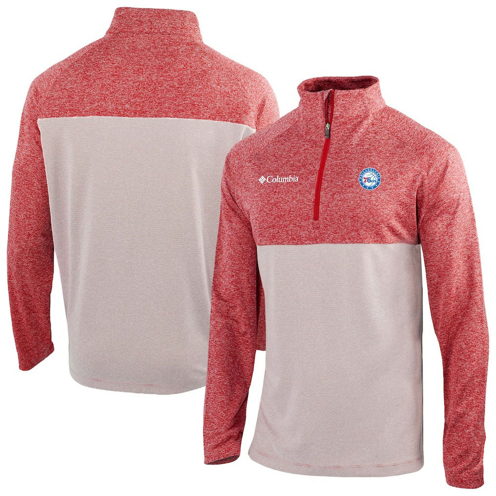 Philadelphia 76ers Omni-Wick Rockin' It Quarter-Zip Top Red | Columbia for sale