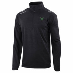 Milwaukee Bucks Oakland Downs Omni-Wick Quarter-Zip Top Black | Columbia