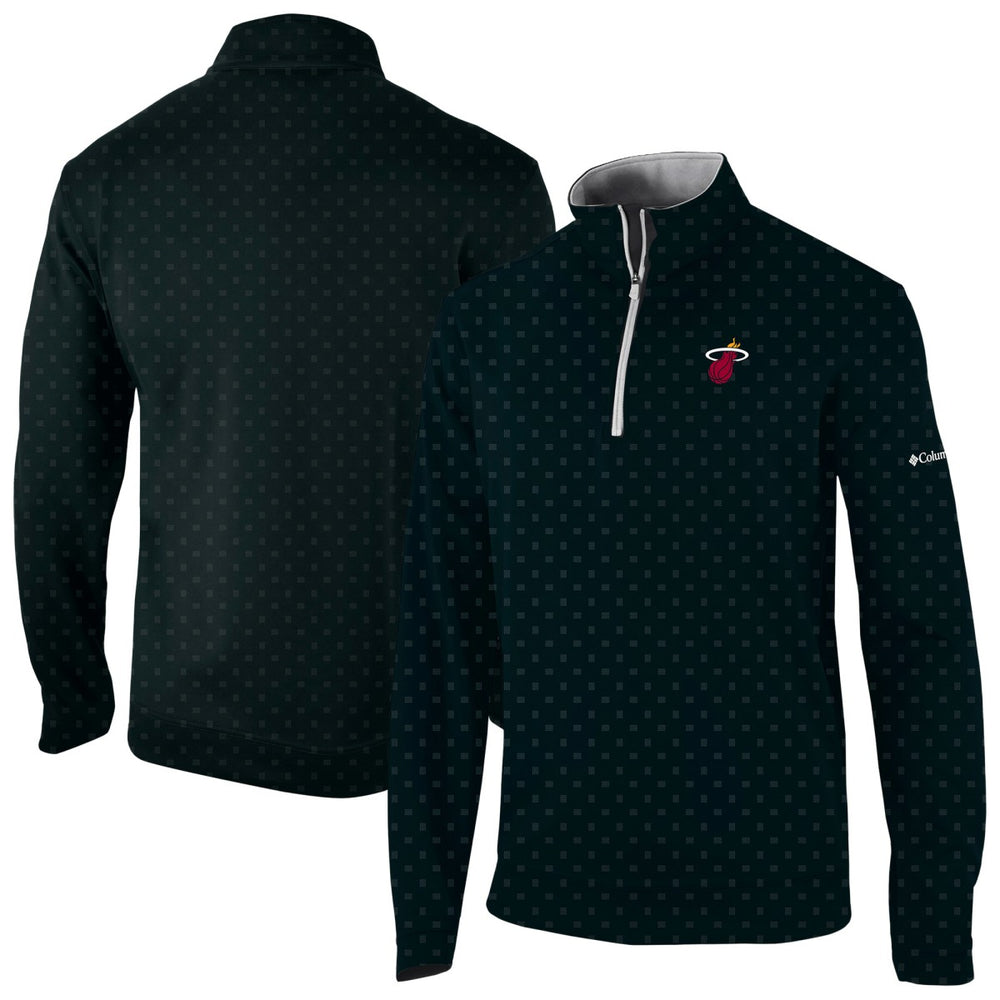 Miami Heat Wickham Hills Omni-Wick Quarter-Zip Jacket Black | Columbia Near Me